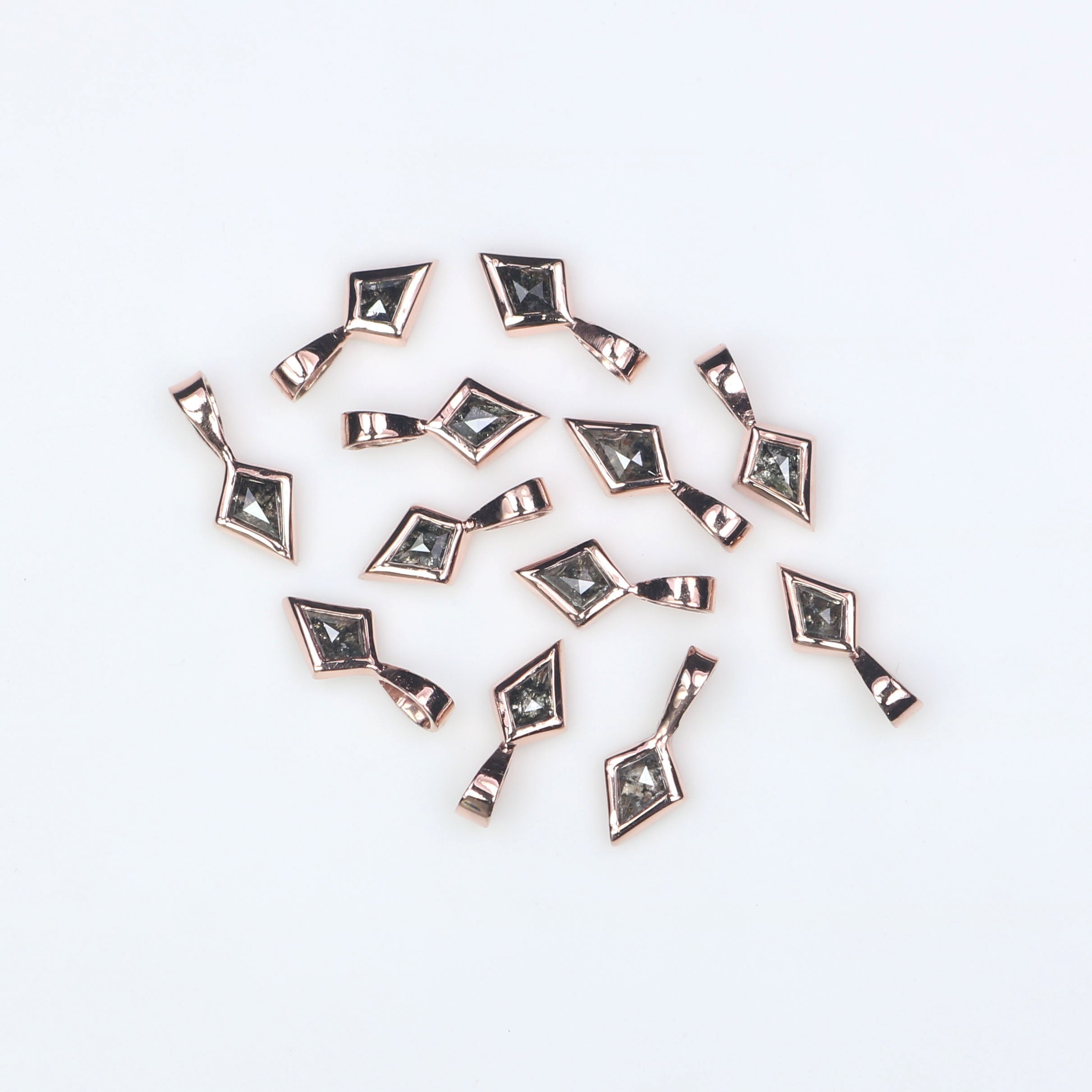 Kite Salt And Pepper Diamond Pendant, Unique Diamond Pendant, Salt And Pepper Diamond Pendant, No Chain Including Only Pendant KD1088