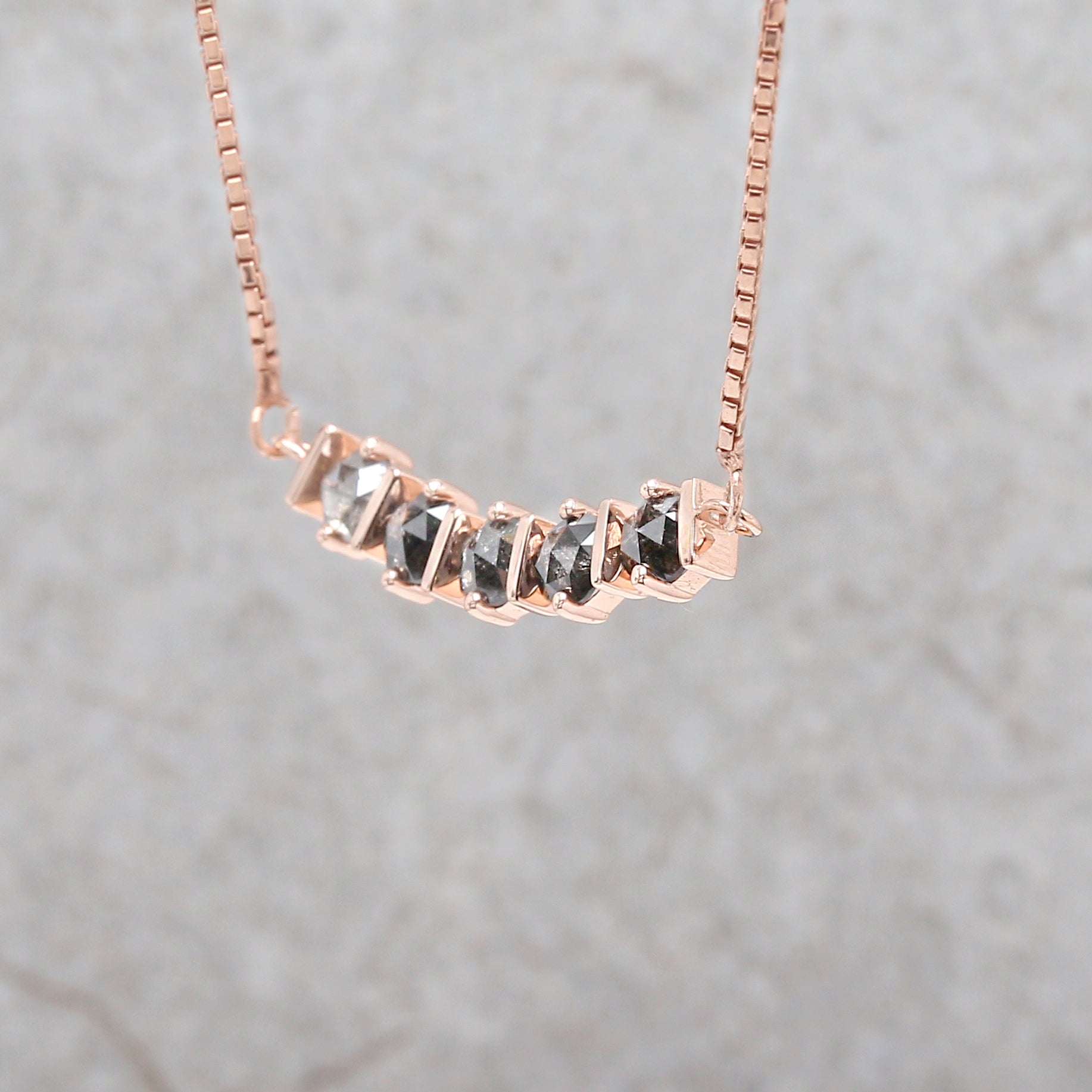 Round Rose Cut Salt And Pepper Diamond Pendant, Unique Diamond Pendant, Dangling Diamond Pendant, No Chain Including Only Pendant KDL7491