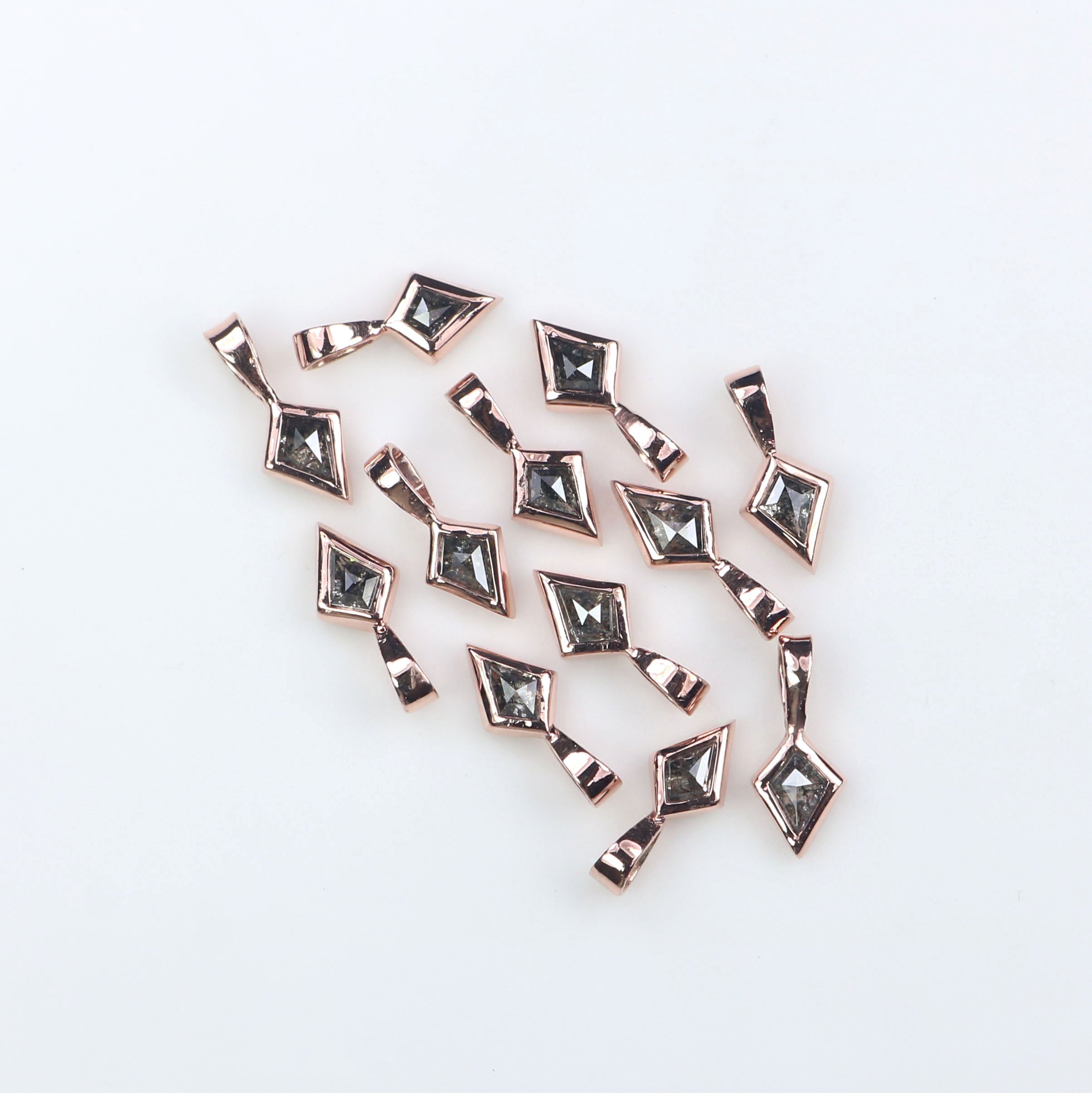 Kite Salt And Pepper Diamond Pendant, Unique Diamond Pendant, Salt And Pepper Diamond Pendant, No Chain Including Only Pendant KD1088