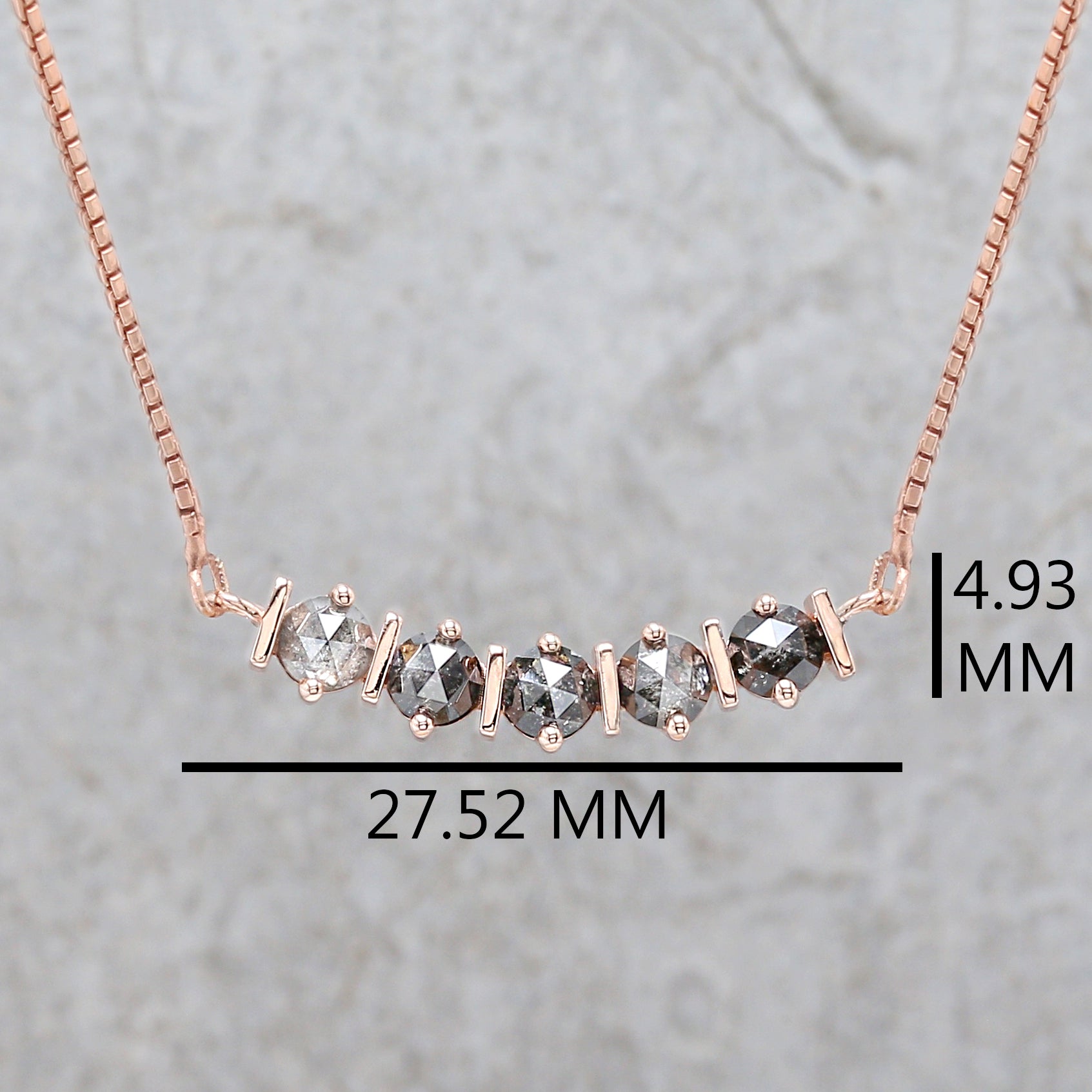 Round Rose Cut Salt And Pepper Diamond Pendant, Unique Diamond Pendant, Dangling Diamond Pendant, No Chain Including Only Pendant KDL7491