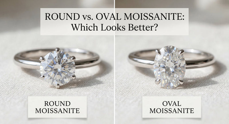 Round vs Oval Moissanite Rings: Which Looks Better?