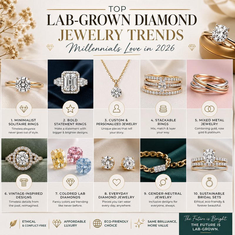 Top Lab-Grown Diamond Jewelry Trends Millennials Love in 2026