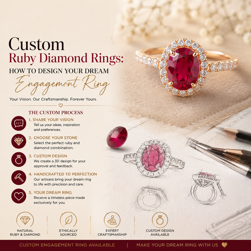 Custom Ruby Diamond Rings: How to Design Your Dream Engagement Ring
