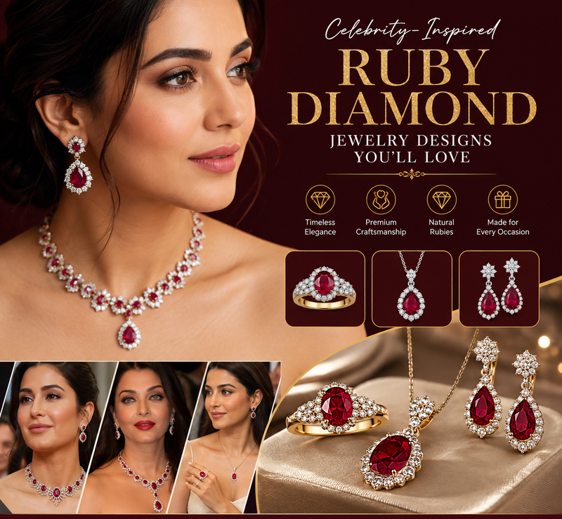 Celebrity-Inspired Ruby Diamond Jewelry Designs You'll Love