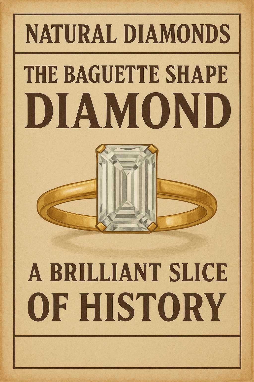 Natural Diamonds – The Baguette Diamond: A Brilliant Slice of History