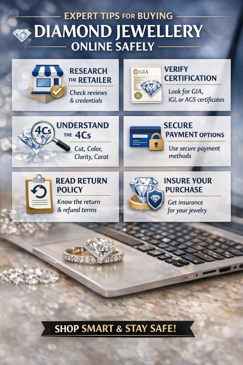 Expert Tips for Buying Diamond Jewellery Online Safely