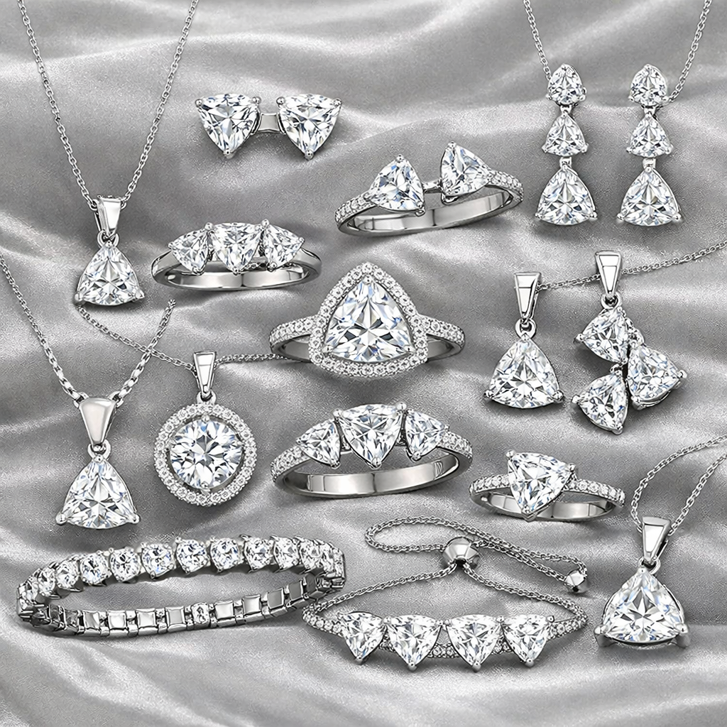 Ultimate Guide to Triangle (Trillion) Diamond Jewelry