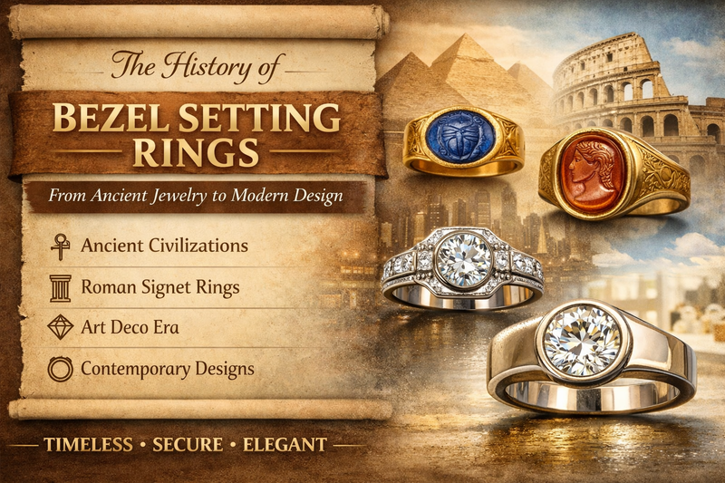 The History of Bezel Setting Rings: From Ancient Jewelry to Modern Design