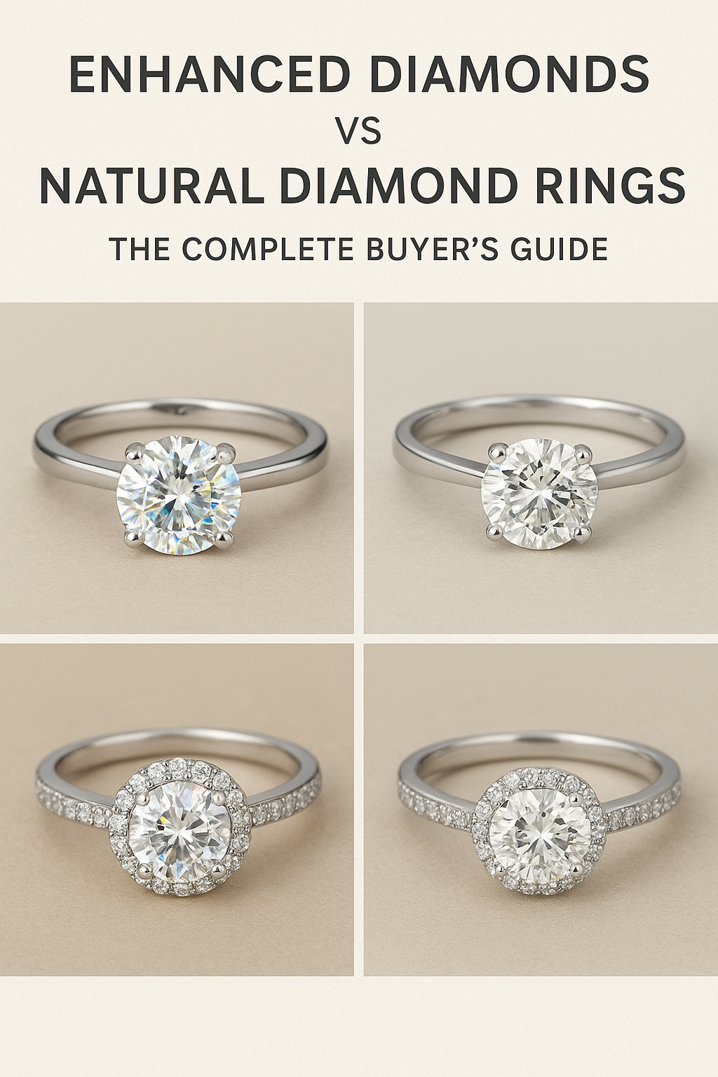 Enhanced Diamonds vs Natural Diamond Rings — The Complete Buyer's Guide