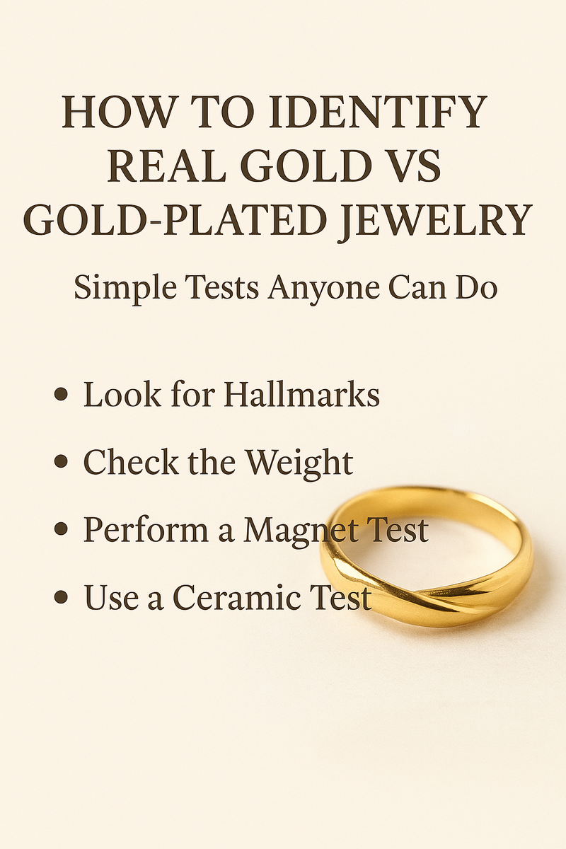 How to Identify Real Gold vs Gold-Plated Jewelry (Simple Tests Anyone Can Do)