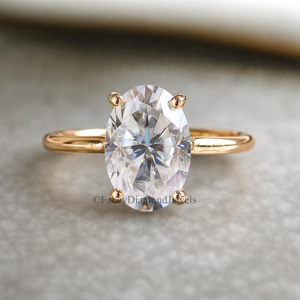 Moval Cut Rings: The Secret to a Bigger-Looking Center Moissanite Stone