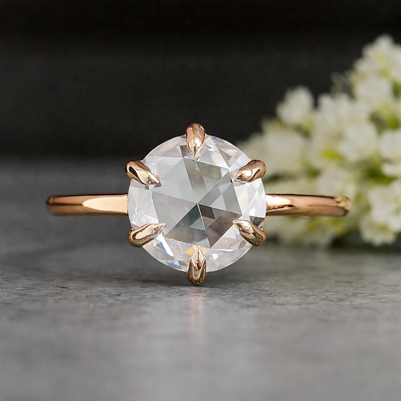💍 How to Choose the Perfect Round Rose Cut Moissanite Ring