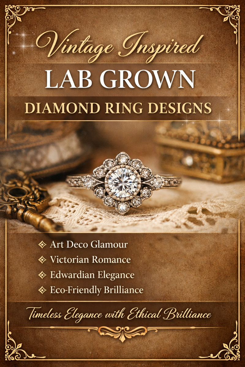 Vintage Inspired Lab Grown Diamond Ring Designs