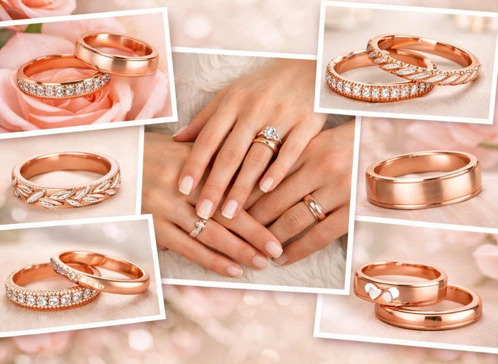 Rose Gold Wedding Bands: Romantic & Trendy Styles