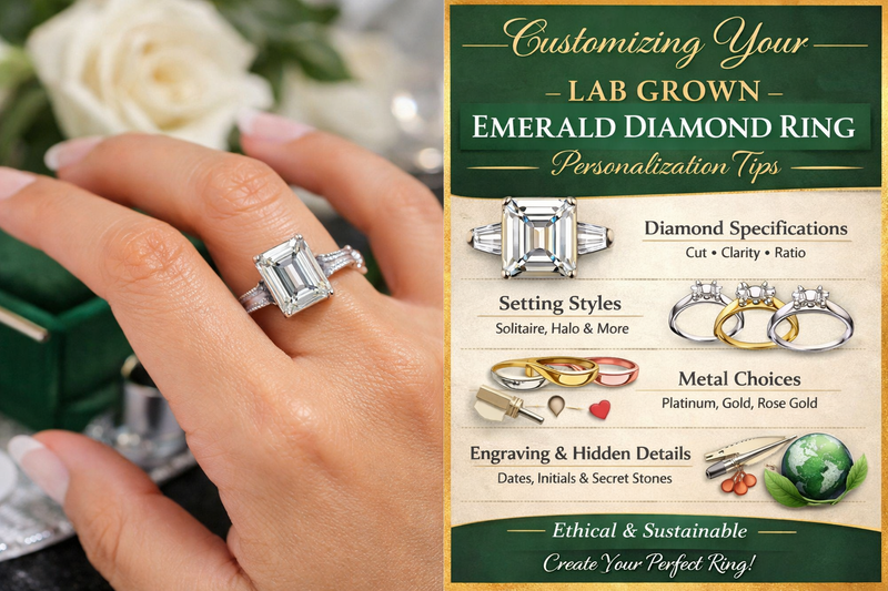 Customizing Your Lab Grown Emerald Diamond Ring: Personalization Tips
