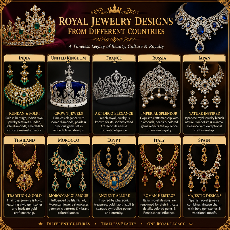 Royal Jewelry Designs from Different Countries