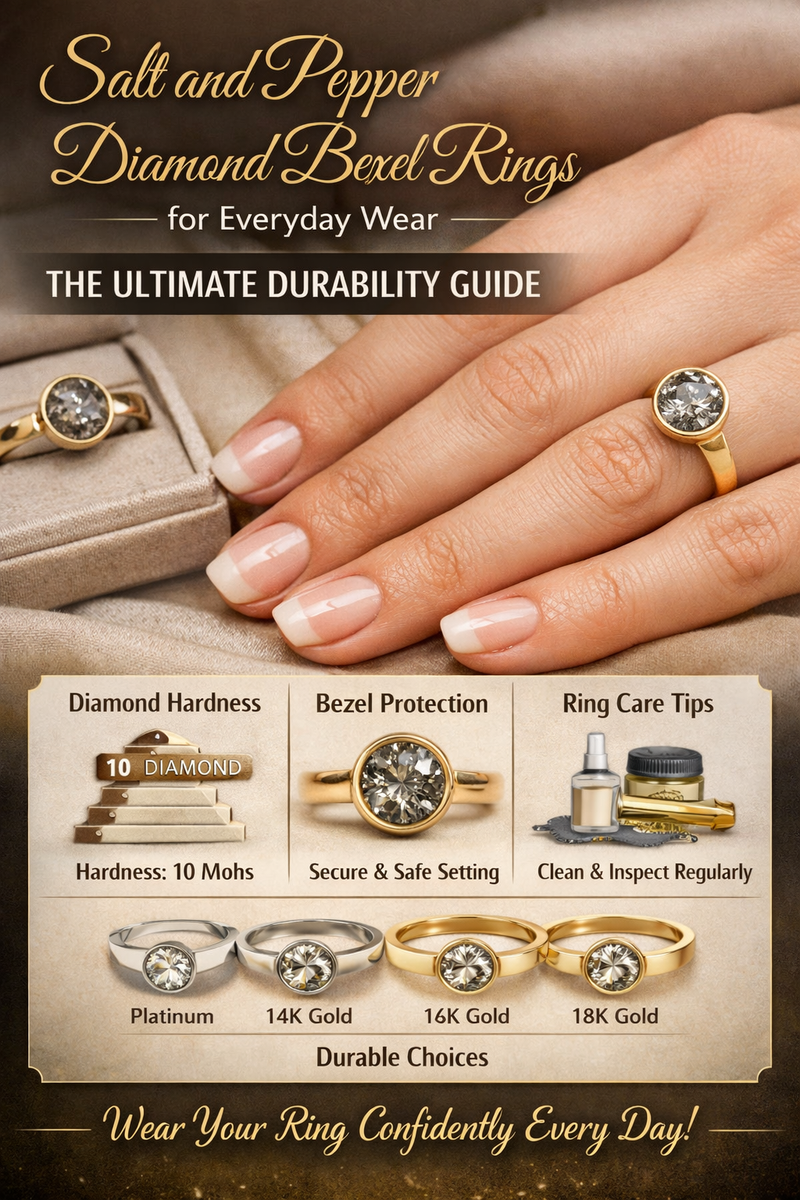 Salt and Pepper Diamond Bezel Rings for Everyday Wear: The Ultimate Durability Guide