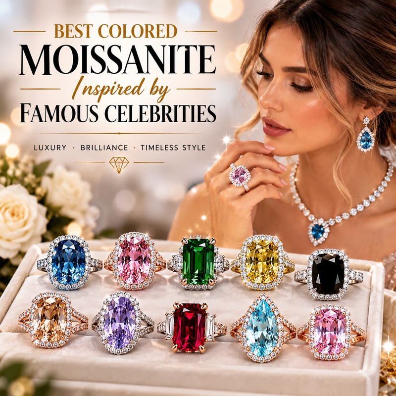 Best Colored Moissanite Inspired by Famous Celebrities