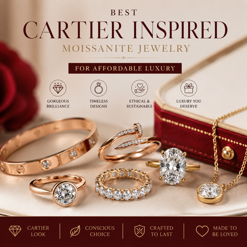 Best Cartier Inspired Moissanite Jewelry for Affordable Luxury