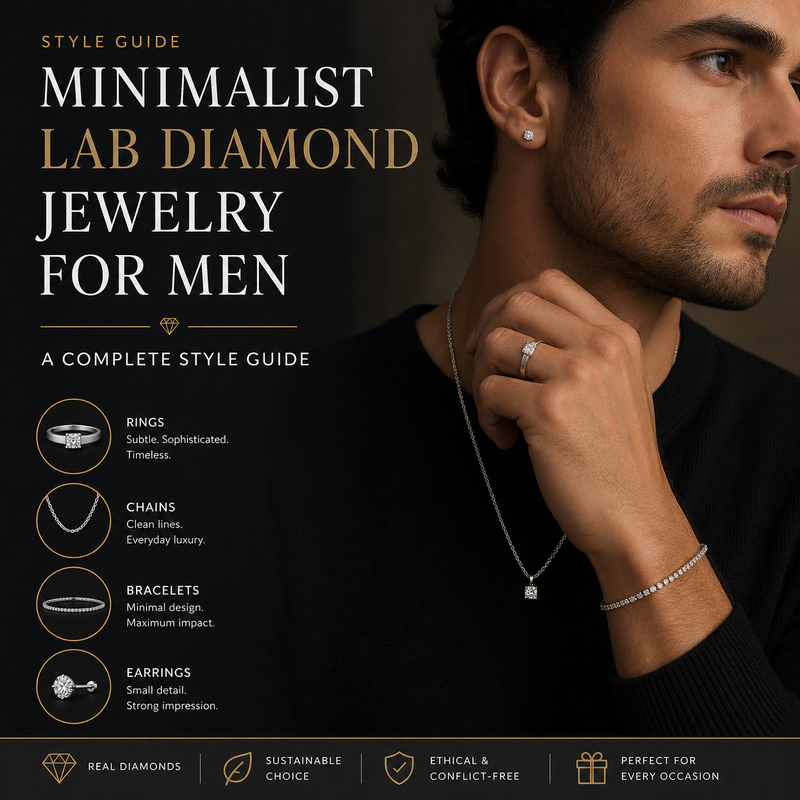 Minimalist Lab Diamond Jewelry for Men: A Complete Style Guide