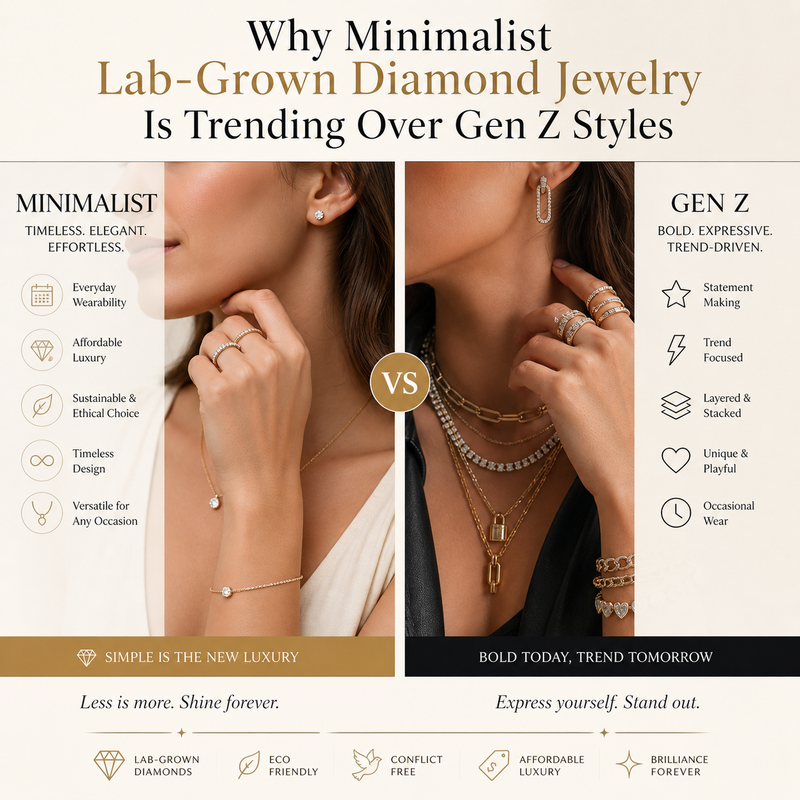 Why Minimalist Lab-Grown Diamond Jewelry Is Trending Over Gen Z Styles