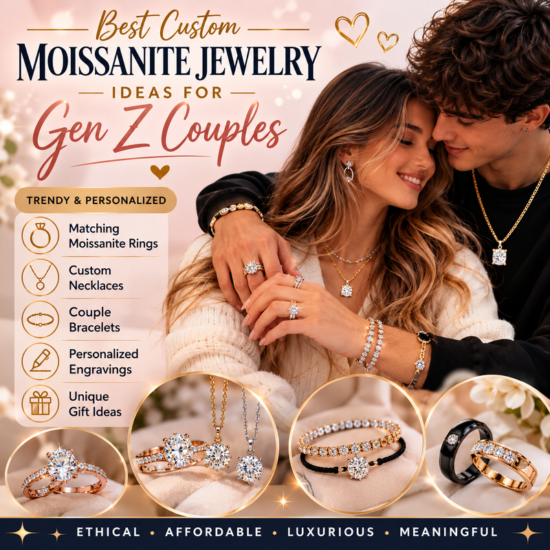 Best Custom Moissanite Jewelry Ideas for Gen Z Couples