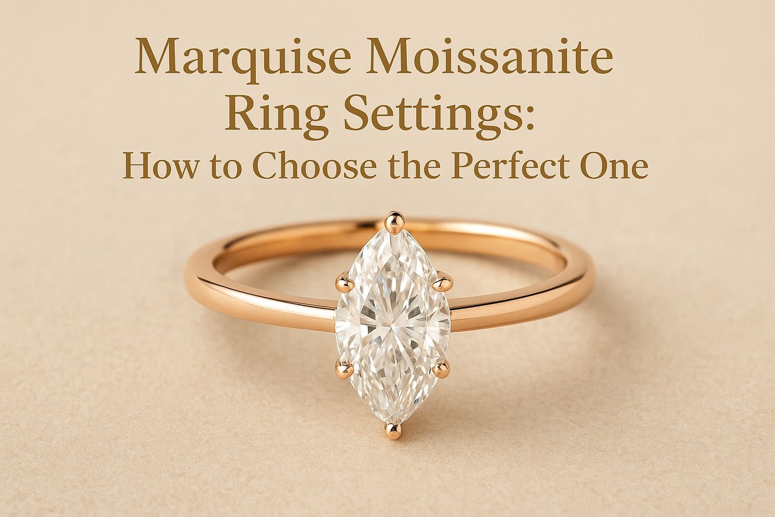 Marquise Moissanite Ring Settings: How to Choose the Perfect One