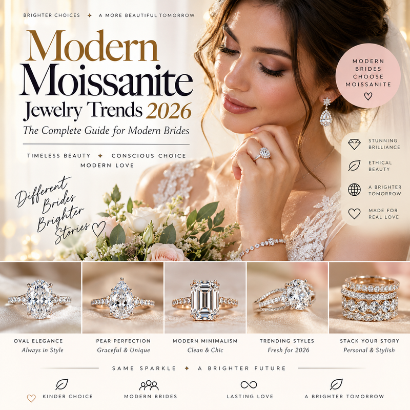 Modern Moissanite Jewelry Trends 2026: The Complete Guide for Modern Brides