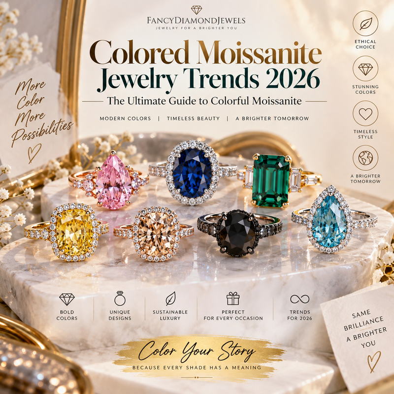 Colored Moissanite Jewelry Trends 2026: The Ultimate Guide to Colorful Moissanite