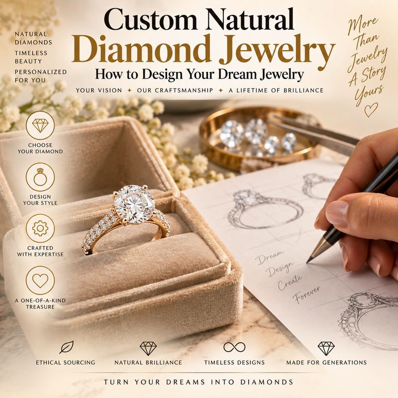 Custom Natural Diamond Jewelry: How to Design Your Dream Jewelry