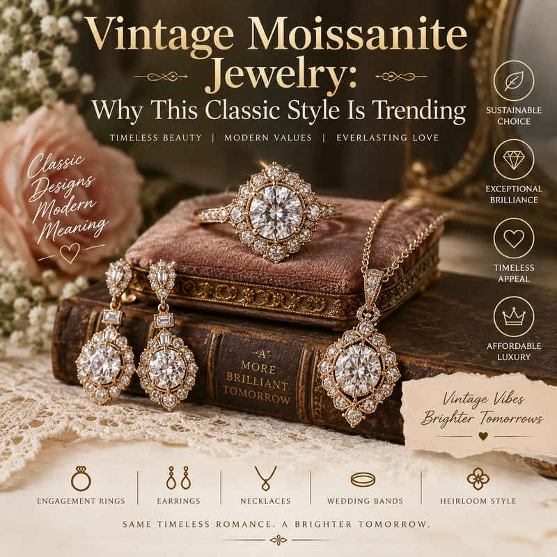 Vintage Moissanite Jewelry: Why This Classic Style Is Trending