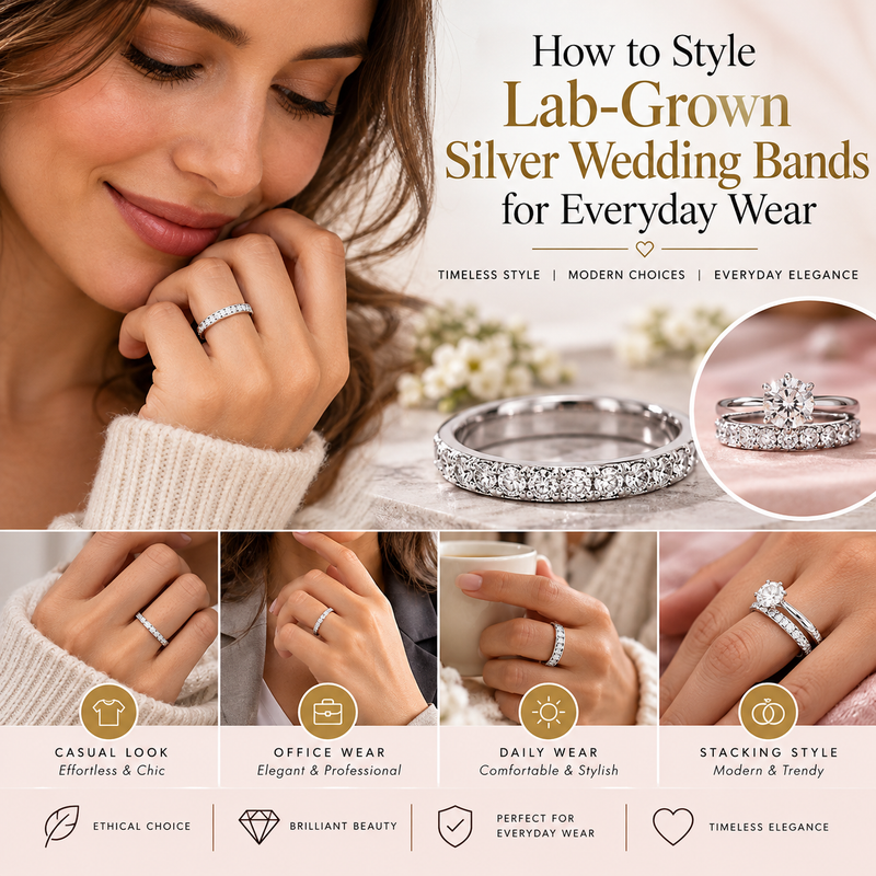 How to Style Lab-Grown Silver Wedding Bands for Everyday Wear
