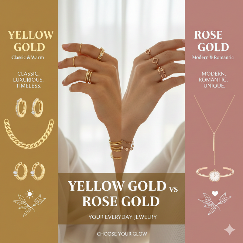 Yellow Gold vs Rose Gold: Which Metal Is Better for Everyday Jewelry?