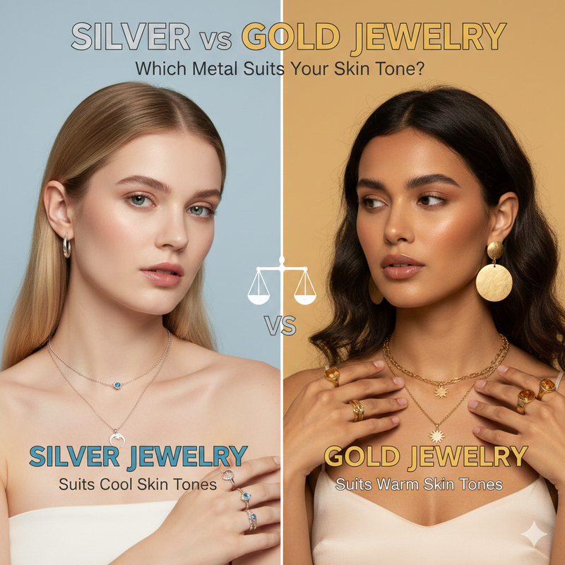 Silver vs Gold Jewelry: Which Metal Suits Your Skin Tone?