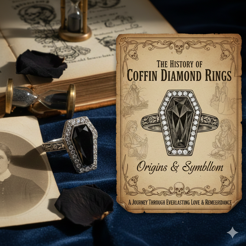 The History of Coffin Diamond Rings: Origins and Symbolism