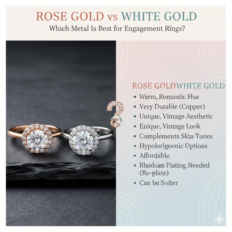 Rose Gold vs White Gold: Which Metal Is Best for Engagement Rings?