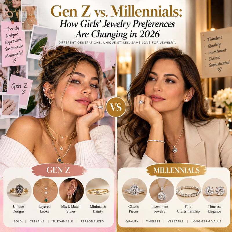 Gen Z vs. Millennials: How Girls' Jewelry Preferences Are Changing in 2026