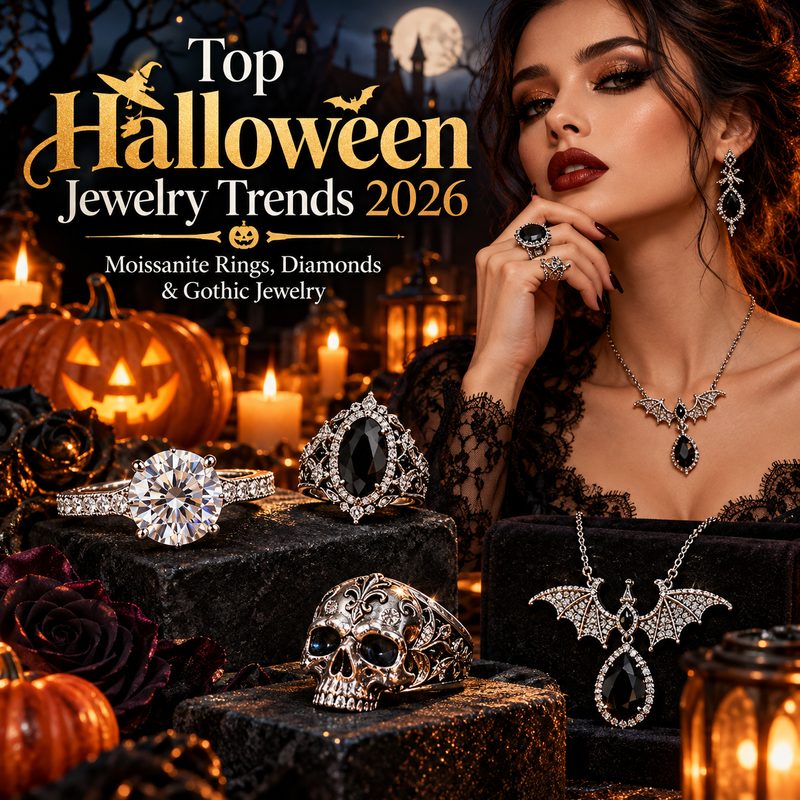 Top Halloween Jewelry Trends 2026: Moissanite Rings, Diamonds & Gothic Jewelry