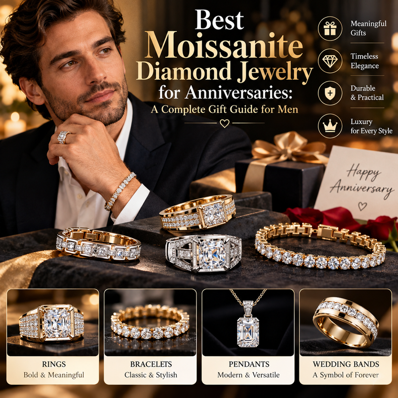 Best Moissanite Diamond Jewelry for Anniversaries: A Complete Gift Guide for Men