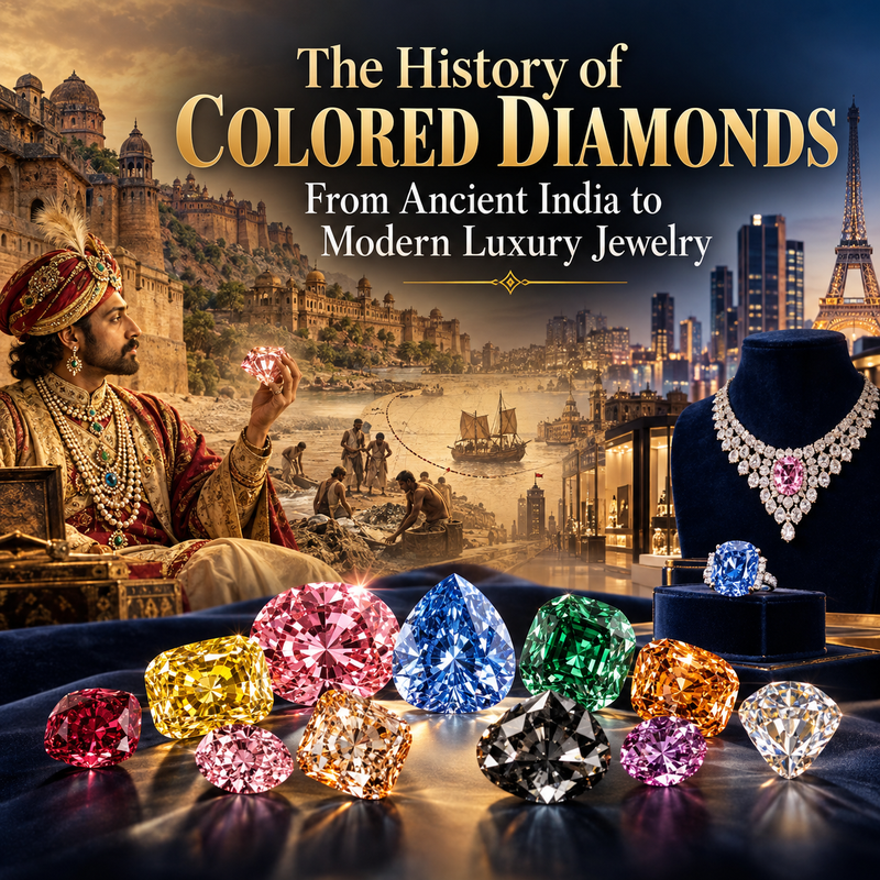 The History of Colored Diamonds: From Ancient India to Modern Luxury Jewelry