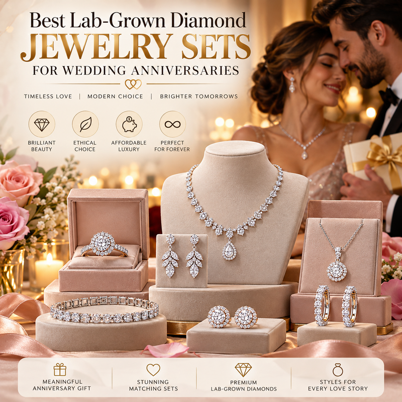 Best Lab-Grown Diamond Jewelry Sets for Wedding Anniversaries