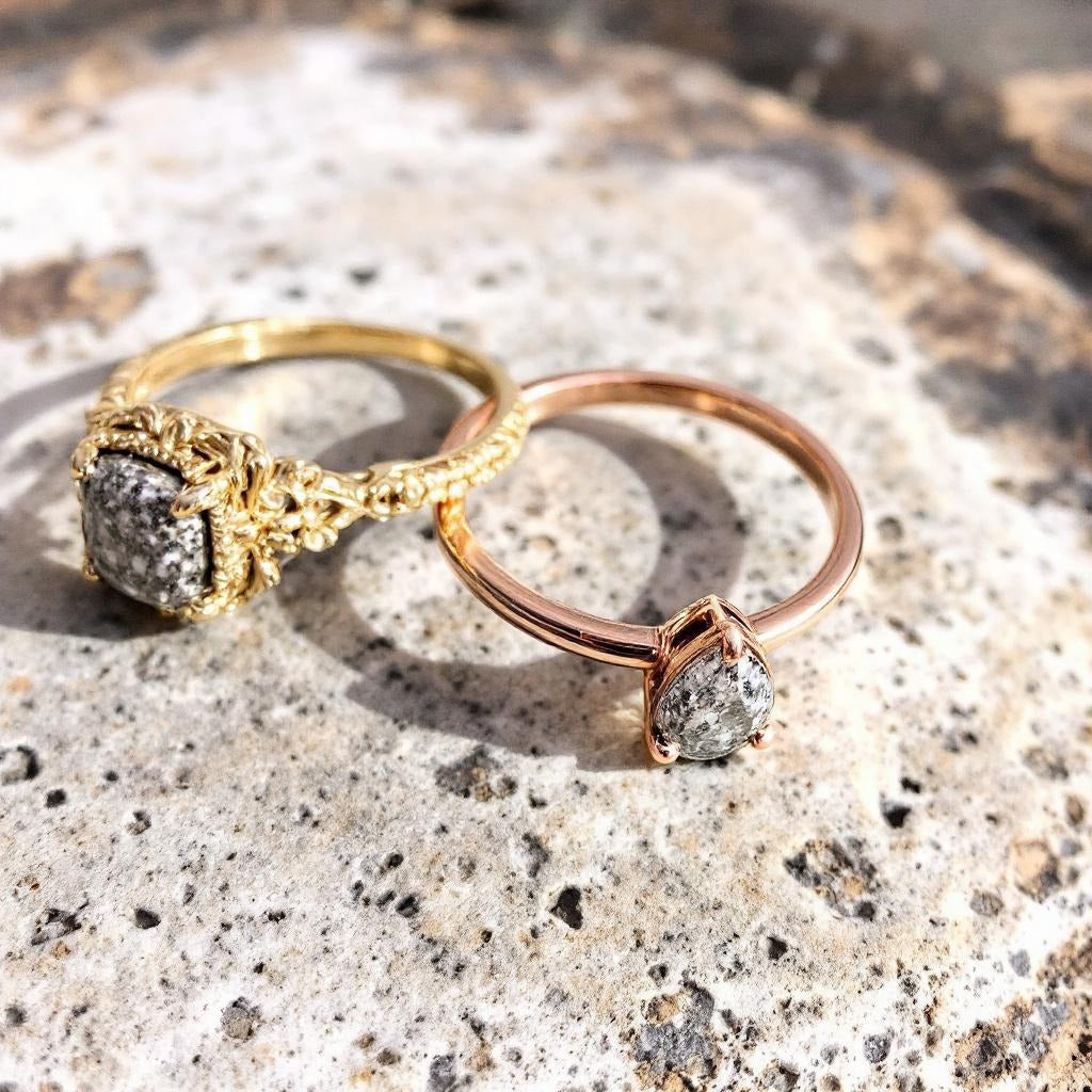 The Best Metals for Salt and Pepper Diamond Jewellery: Gold, Rose Gold & White Gold