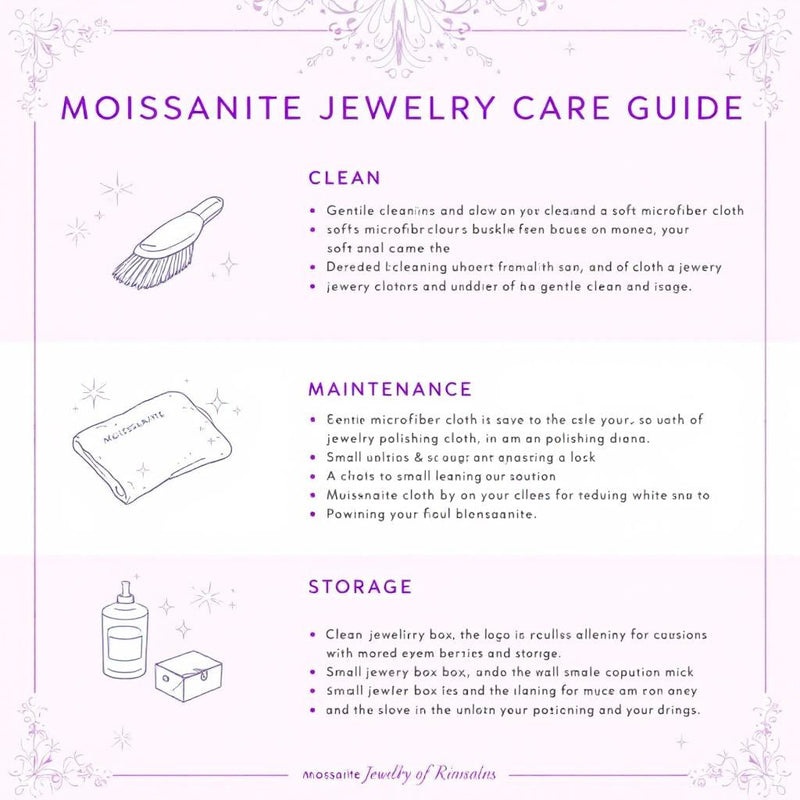 Moissanite Jewelry Care Guide: Cleaning, Maintenance &amp; Storage Tips