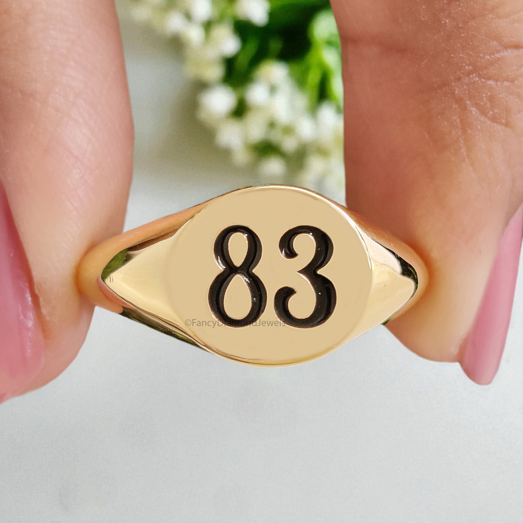 Lucky Number Custom Number Signet Ring with Free Numerology Reading Report Lo Shu Grid Name Compatibility Silver Ring Unisex Ring FD411