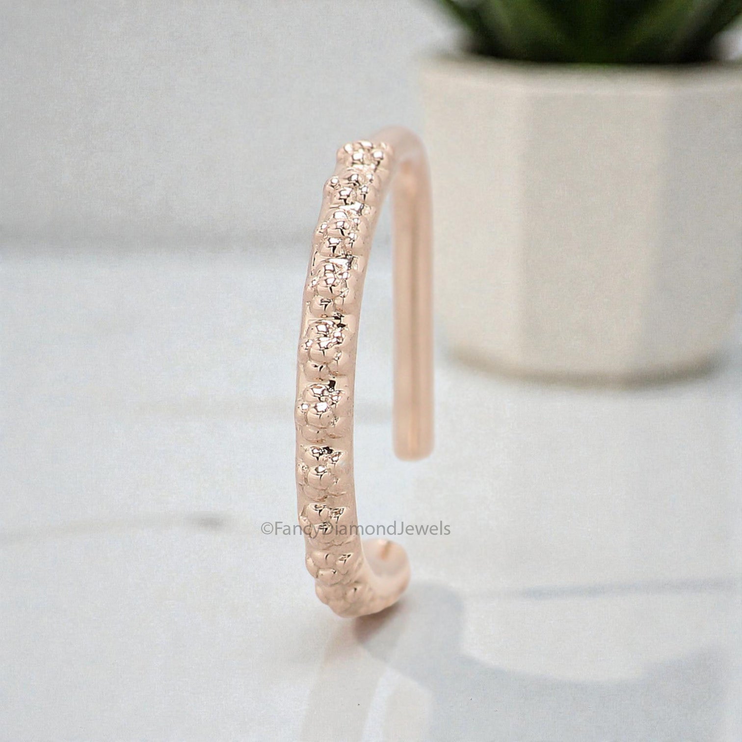 Unique Nose Ring Indian Nose Ring Tribal Nose Ring Gold Nose Ring Indian Jewelry Tribal Piercing Cartilage Jewelry Hoop FD500