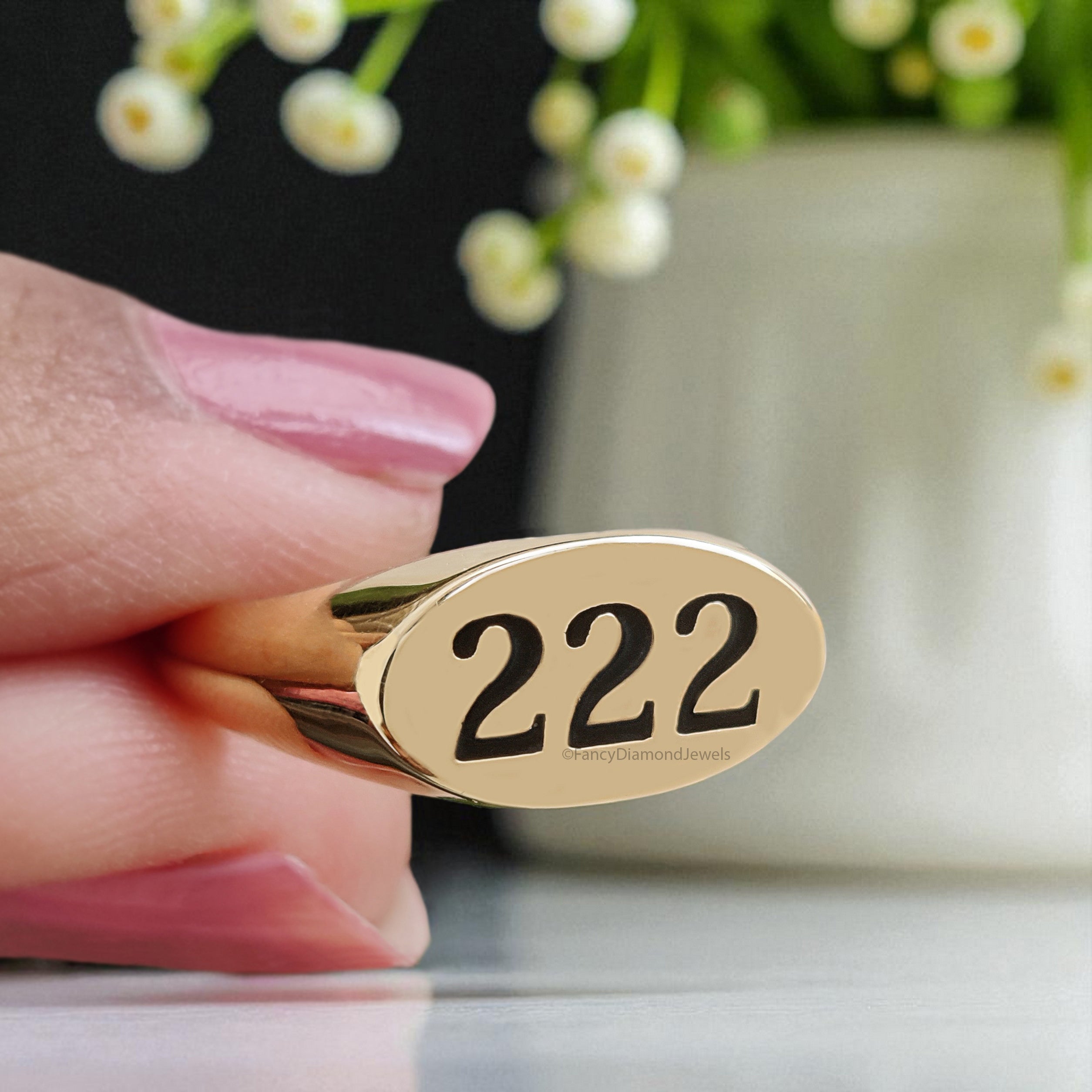 Angel Number 111 777 888 Gold Ring with Free Numerology Reading Report Lo Shu Grid Name Compatibility Custom Lucky Number Silver Ring FD405