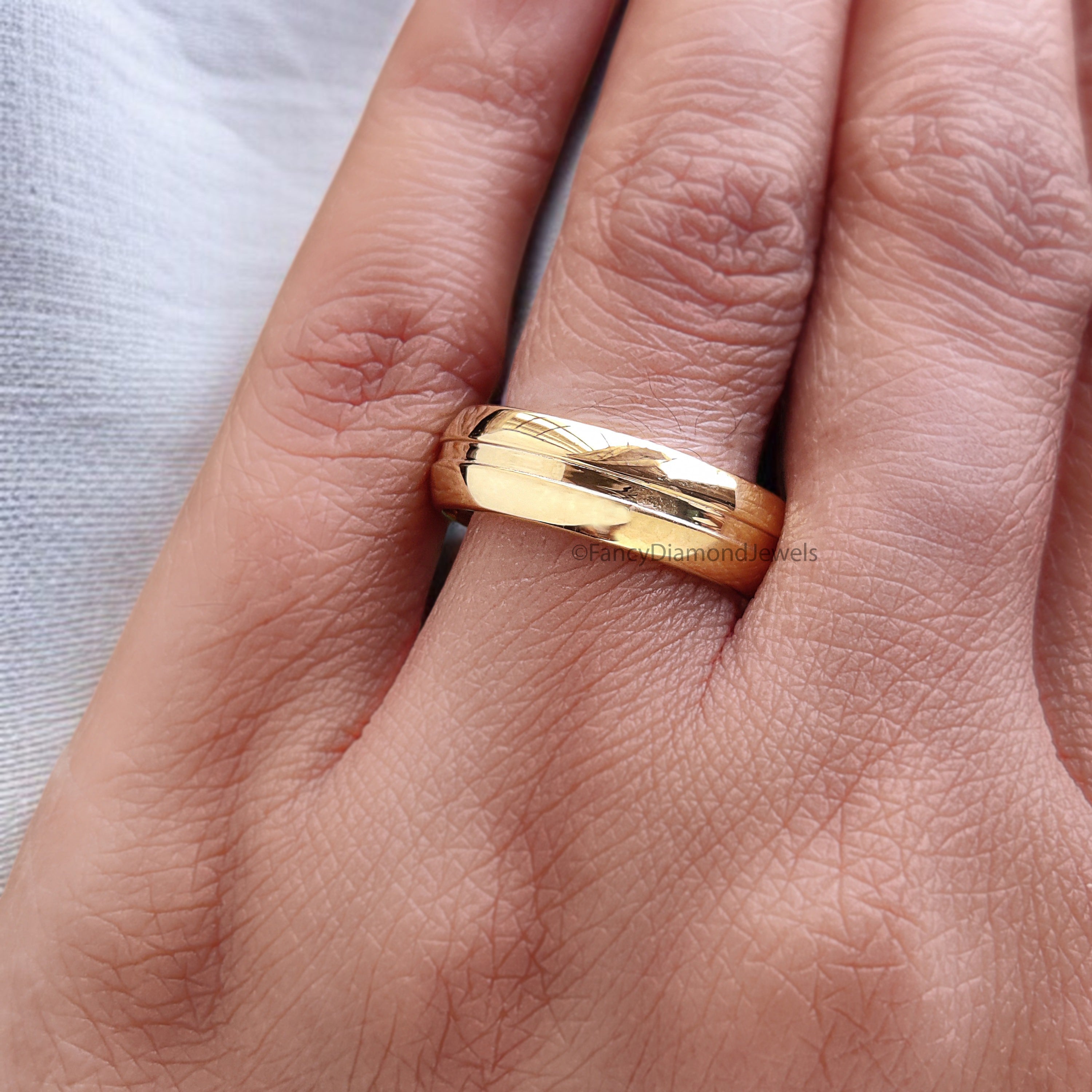 Elegant Silver Wedding Ring Set with Sparkling Diamonds for Couples Wedding Band Set with Channel Setting Perfect Symbol of Forever FD522