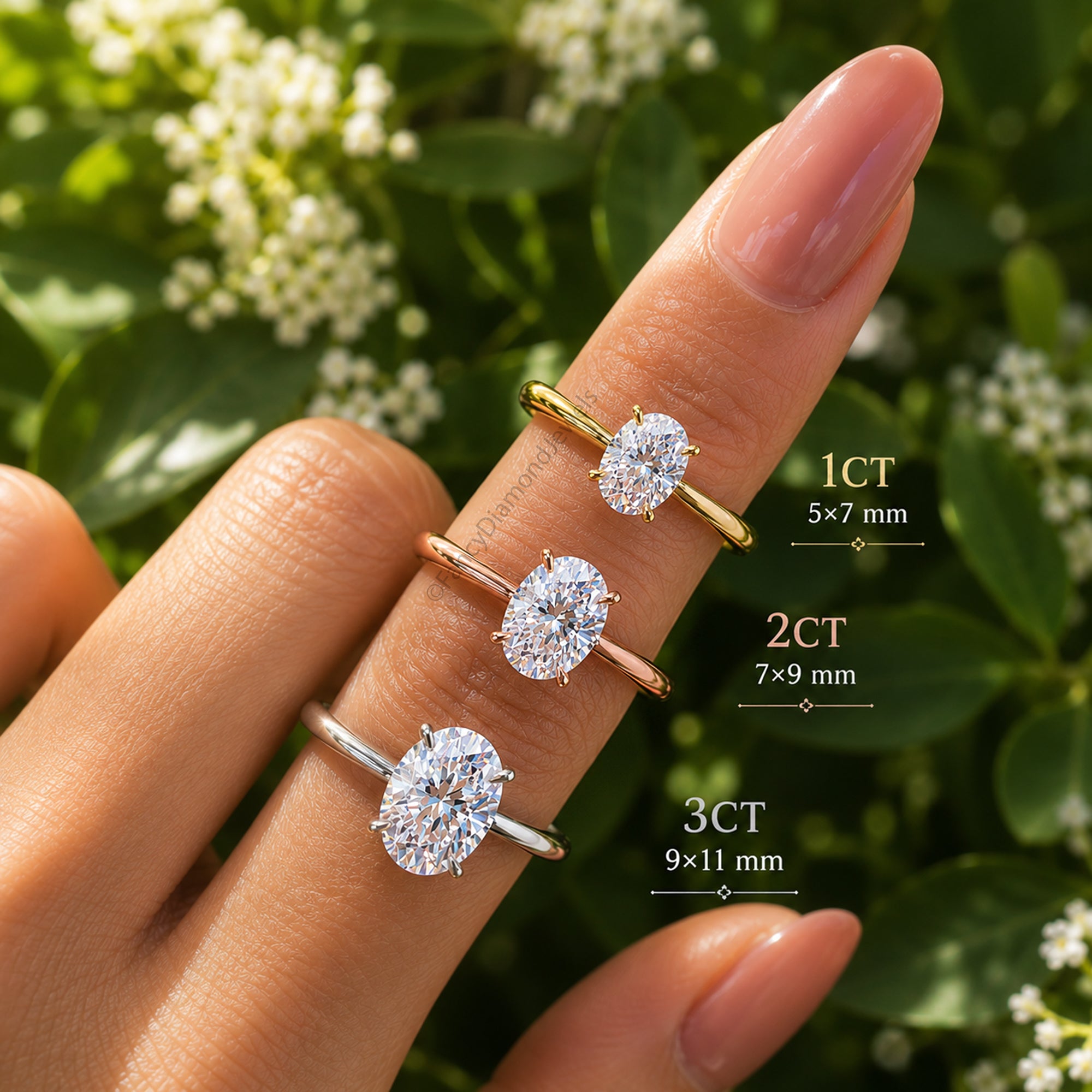 Oval Moissanite Engagement Ring for Women, Solitaire Wedding Ring, Anniversary Gift for Her, Proposal Ring, Minimalist Bridal Jewelry FD06