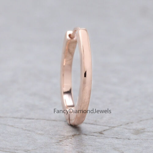 Plain Gold 14K Solid Rose White Yellow Gold Nose Ring Engagement Wedding Gift Nose Ring KD984