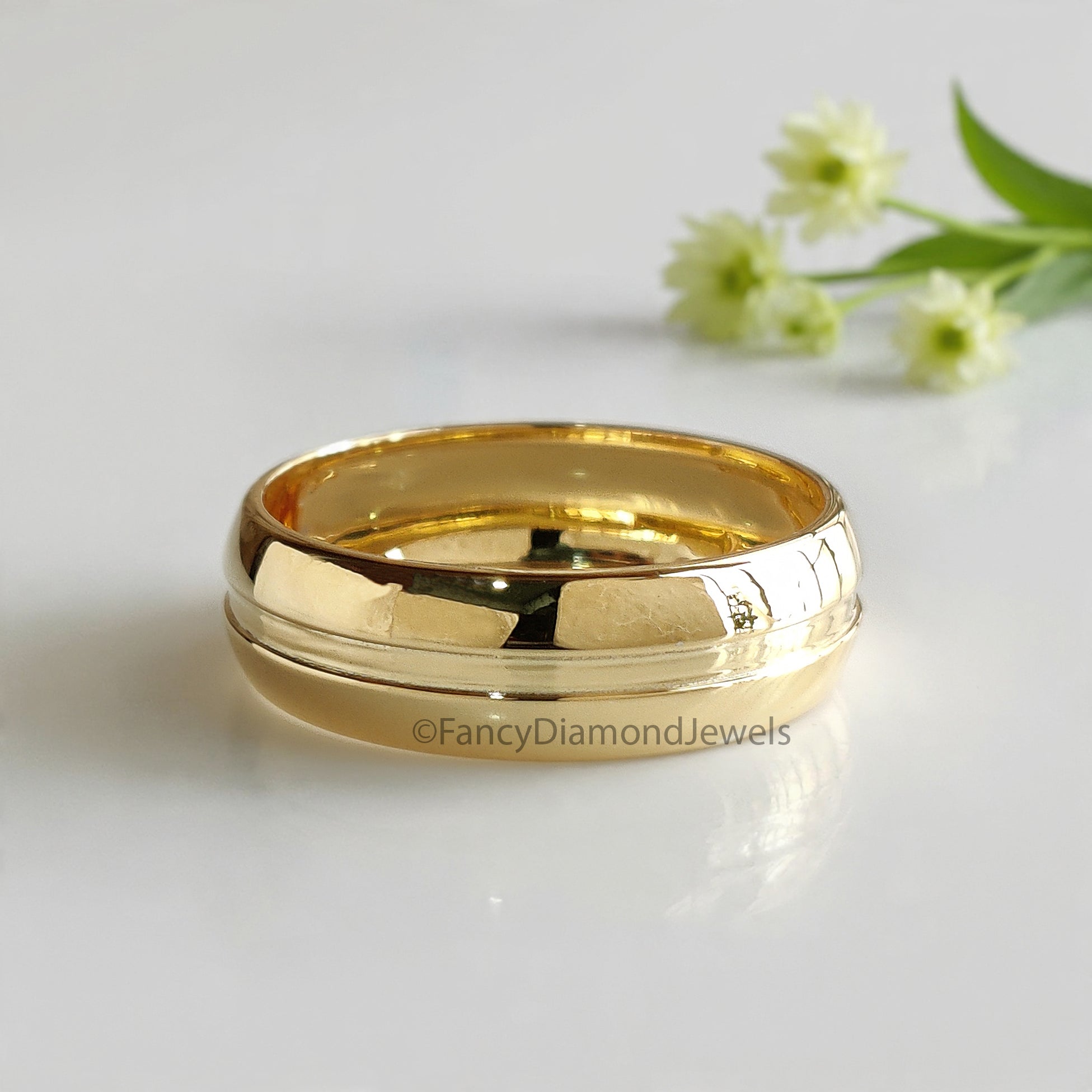 Elegant Silver Wedding Ring Set with Sparkling Diamonds for Couples Wedding Band Set with Channel Setting Perfect Symbol of Forever FD522